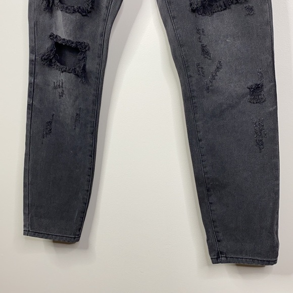 ONE TEASPOON Freebird Basalt Black Denim Jeans - Picture 6 of 11